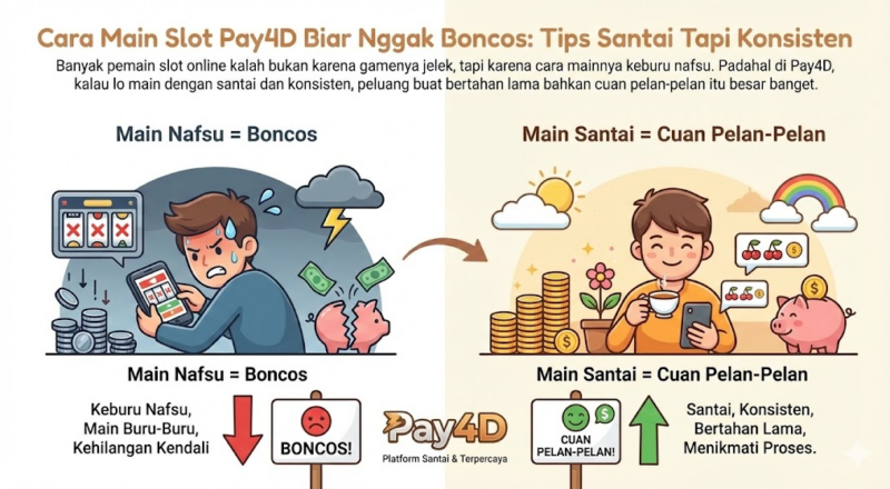 Cara Main Slot Pay4D Biar Nggak Boncos: Tips Santai Tapi Konsisten